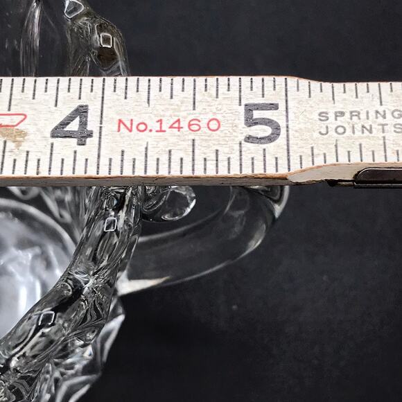 Vintage Indiana Glass Lotus Blossom Tulip Sugar Bowl & Creamer Set 1007 Clear - Picture 12 of 12